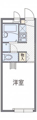 レオパレスFUJIWARA(1K/1階)の間取り写真