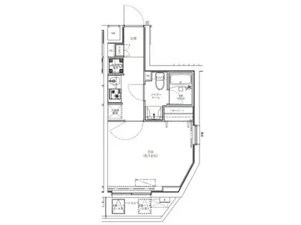 ジェノヴィア学芸大学(1K/3階)の間取り写真