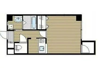 フルール花咲館(1K/2階)の間取り写真