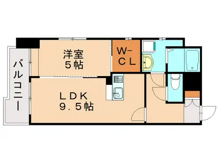 メゾン・ド・プレシューズ(1LDK/10階)の間取り写真