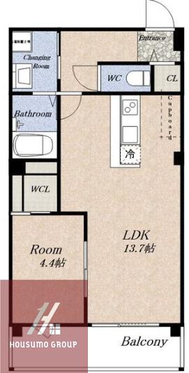 サンティエ福島吉野(1LDK/10階)の間取り写真