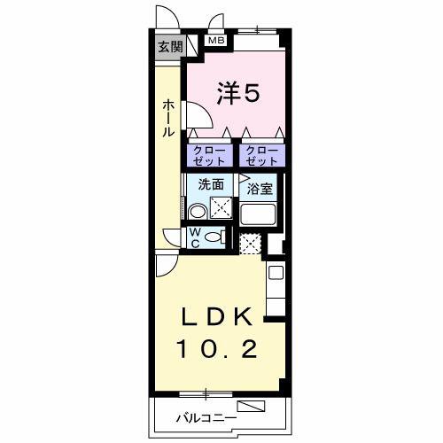 クレバーハウス(1LDK/3階)の間取り写真