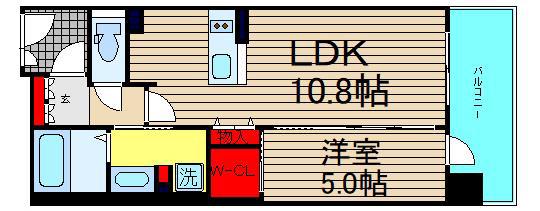 富士林プラザ15番館(1LDK/4階)の間取り写真
