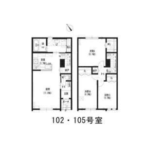ルミエール太平2-4II(3LDK/1階)の間取り写真