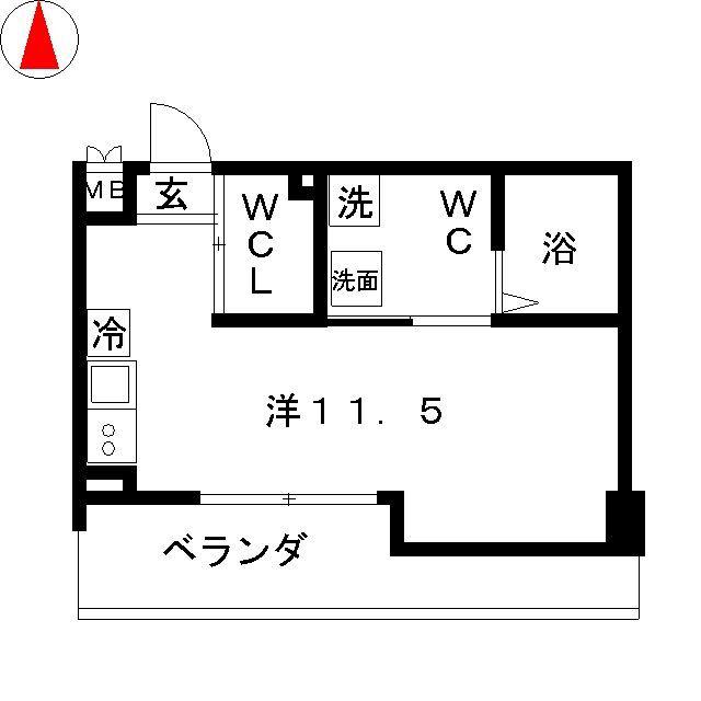 リエス千葉新宿(ワンルーム/5階)の間取り写真