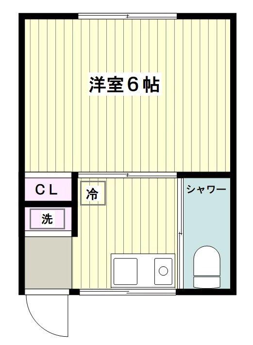 WILLシェア読売ランド(1K/2階)の間取り写真