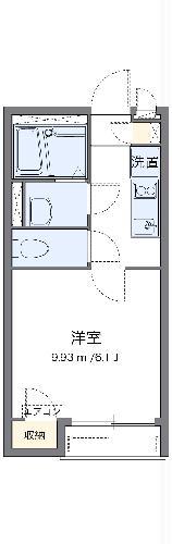 レオネクストシャトル杉田VI(1K/2階)の間取り写真