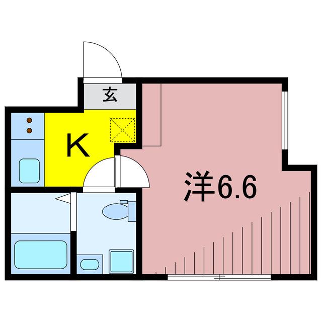 オーロ金町(1K/3階)の間取り写真