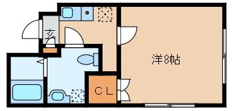 HACO(1K/5階)の間取り写真