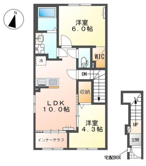 サンコート リラ(2LDK/2階)の間取り写真
