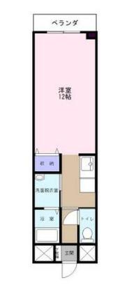 ロイヤル イタヤ(1K/2階)の間取り写真