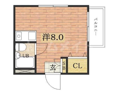 プラットホーム沢良宜(ワンルーム/3階)の間取り写真