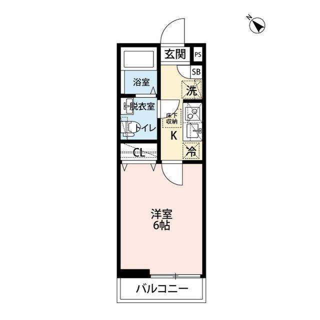 エクセラン上本郷II(1K/3階)の間取り写真