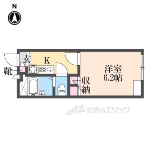 レオパレスH&KⅡ(1K/2階)の間取り写真