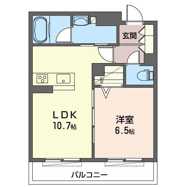 THE GRAND RESIDENCE(1LDK/3階)の間取り写真