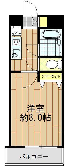 エーエスホームズ中村橋(1K/5階)の間取り写真