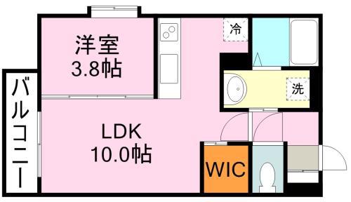 リーベンパレス小松原(1LDK/5階)の間取り写真