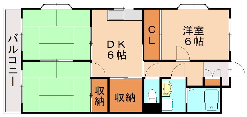 サンヒルズ千早(3SDK/7階)の間取り写真