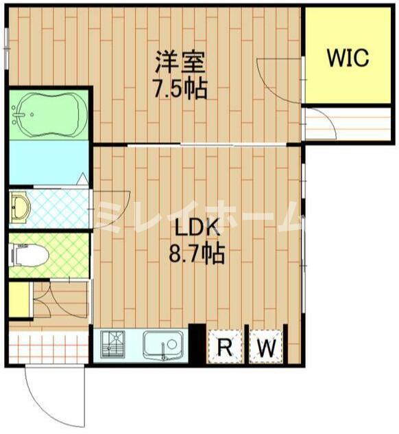 ロータス糀谷(1LDK/3階)の間取り写真
