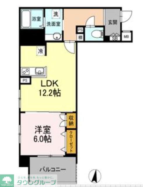 SUAVES(1LDK/5階)の間取り写真
