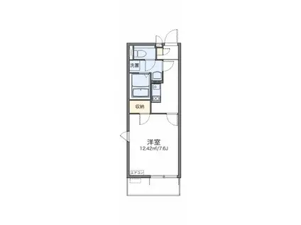 ブラザーズハイツ(1K/2階)の間取り写真