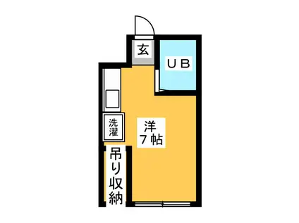 ベル・エポック町田(ワンルーム/2階)の間取り写真