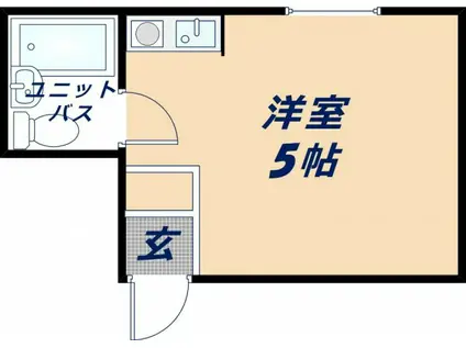 アリーヴェデルチ小阪(ワンルーム/5階)の間取り写真