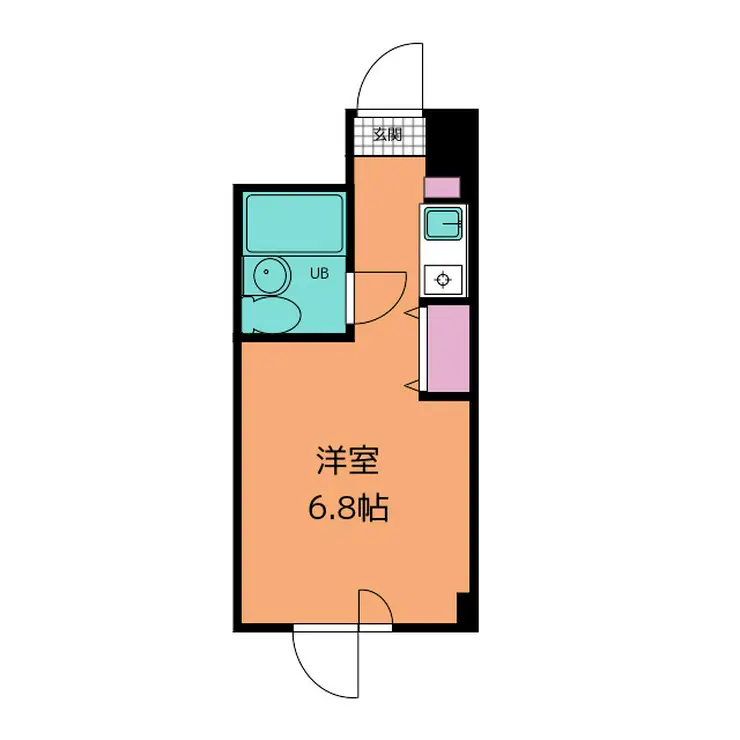 ファーストコーポ弐番館 5階階 間取り