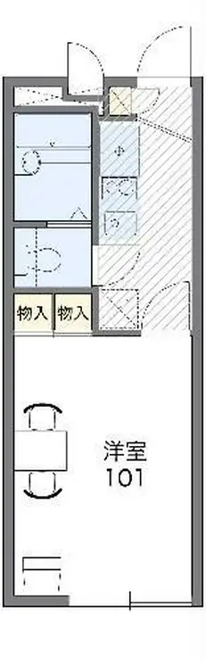 レオパレスコンフォートフレア 1階階 間取り