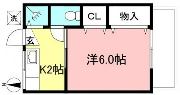 第一緑ヶ丘荘 2階階 間取り