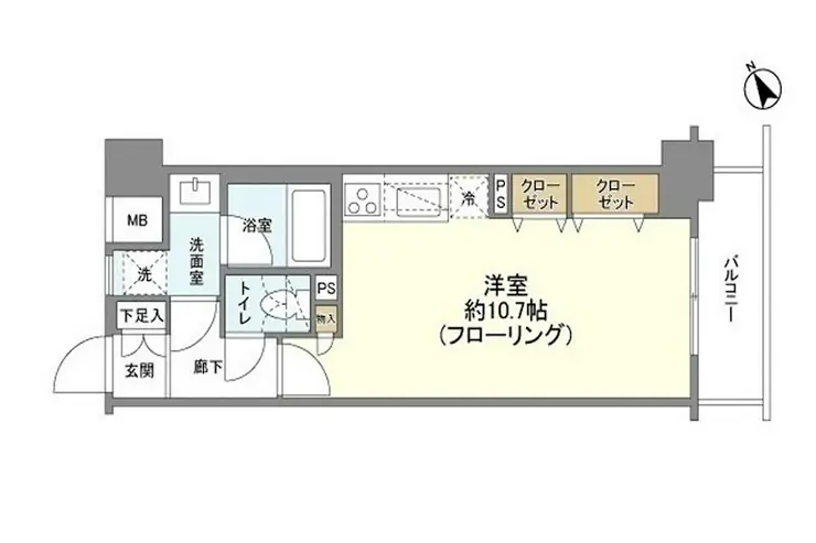 アール・ケープラザ横浜関内 3階階 間取り