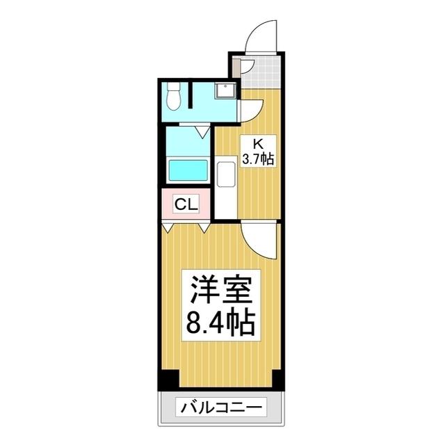 リバーサイドタワー RST(1K/5階)の間取り写真