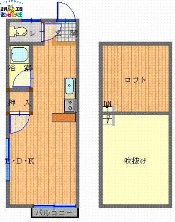 メゾンド祥館(ワンルーム/1階)の間取り写真