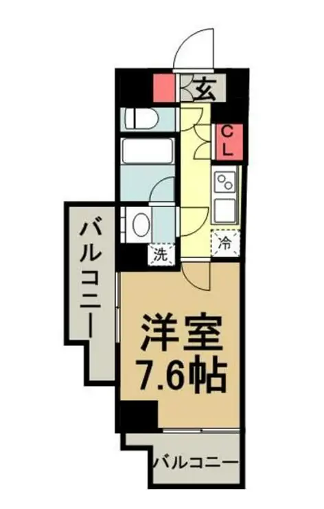 クレヴィスタ板橋西台II 8階階 間取り