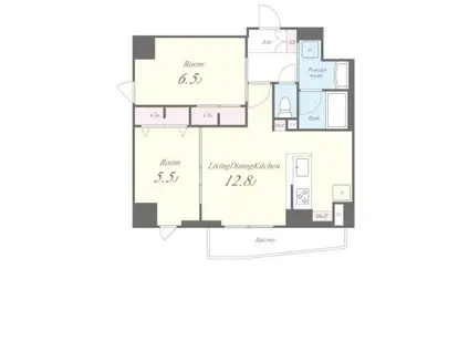 サントゥール駒込(2LDK/3階)の間取り写真