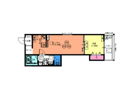 FSTYLE羽衣5号館(1LDK/1階)の間取り写真