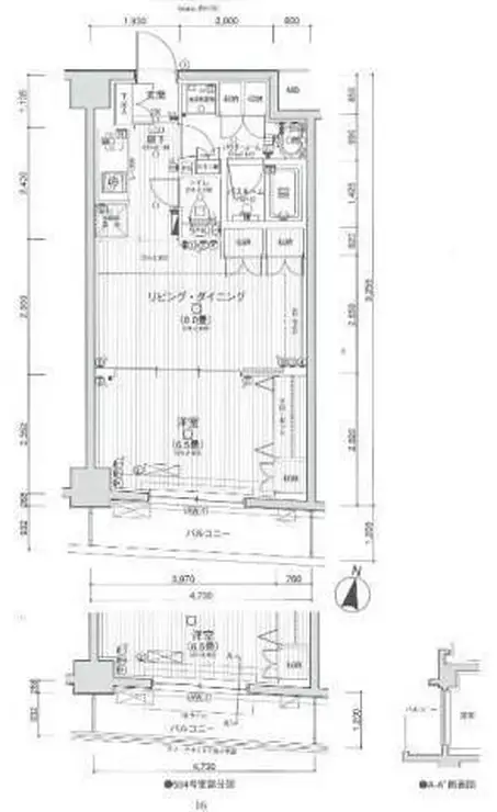 日神デュオステージ蒔田 5階階 間取り
