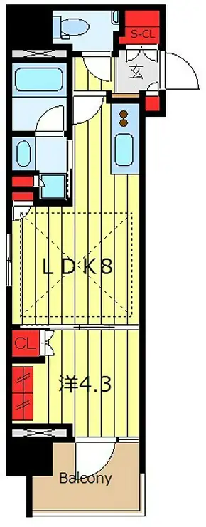 ルフォンリブレ駒込六義園 15階階 間取り