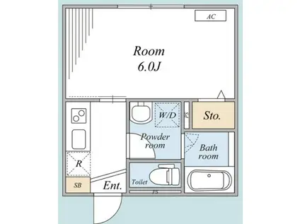グレースアロー玉川学園(1K/3階)の間取り写真