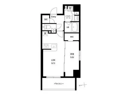 アーバンパーク綾瀬ウエスト(1LDK/2階)の間取り写真