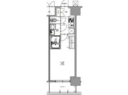S-RESIDENCE四日市市堀木AMANTE フリーレン(1K/10階)の間取り写真