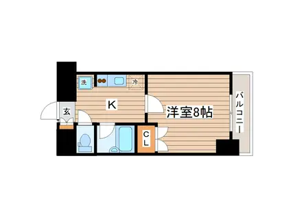 コージーコートひだまり館(1K/1階)の間取り写真