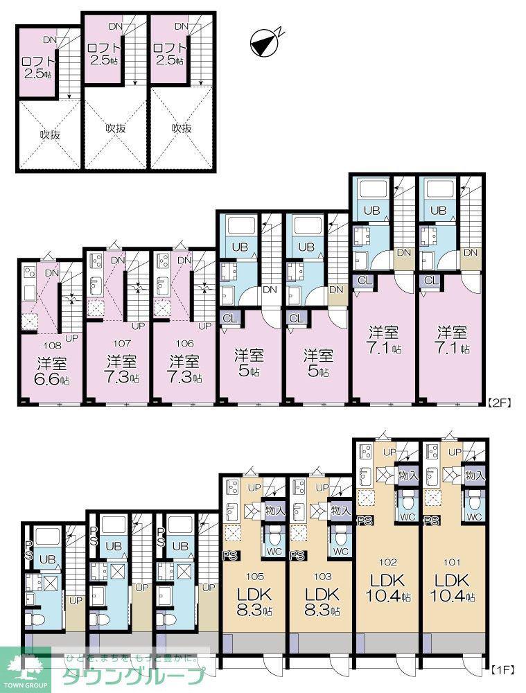 MOK-TERRACE NERIMA VILLA(1LDK/1階)の間取り写真