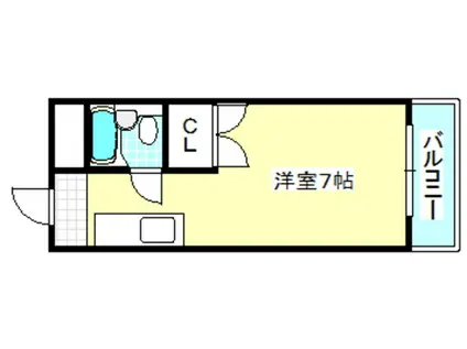 NYKビル(ワンルーム/3階)の間取り写真