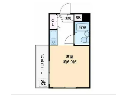 日神パレス上石神井(ワンルーム/4階)の間取り写真