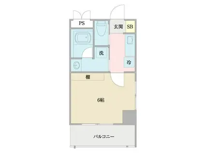 MERCADO京都(ワンルーム/5階)の間取り写真