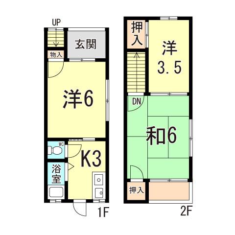 地下鉄海岸線 駒ケ林駅 徒歩8分 2階建 築39年