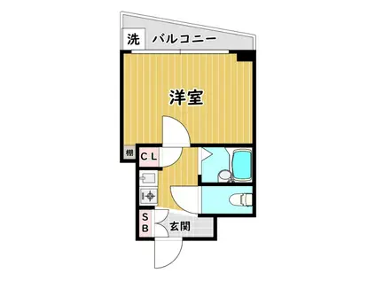 勝栄マンションパート6(1K/4階)の間取り写真