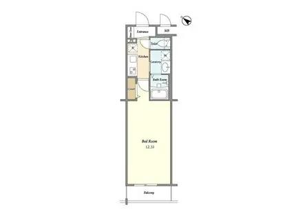 BLESS北新宿 ブレス北新宿(1K/2階)の間取り写真