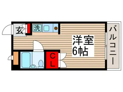 オネスティ柏13番館(ワンルーム/3階)の間取り写真